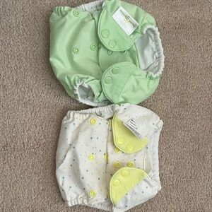 2 BumGenius reusable Baby Diapers